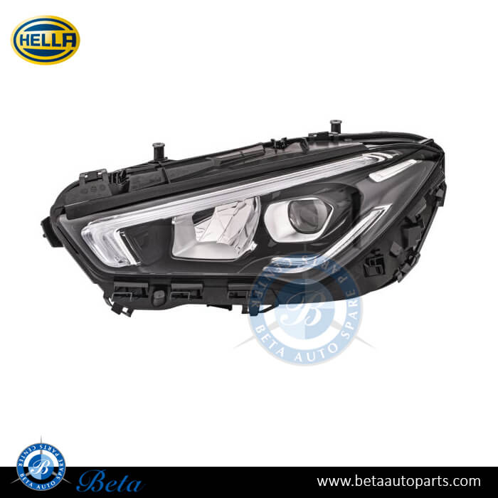 Left Side Headlamp Static LED for Mercedes CLA-Class C118 2019-Up models, Part Number 1189063900 / 1189062500