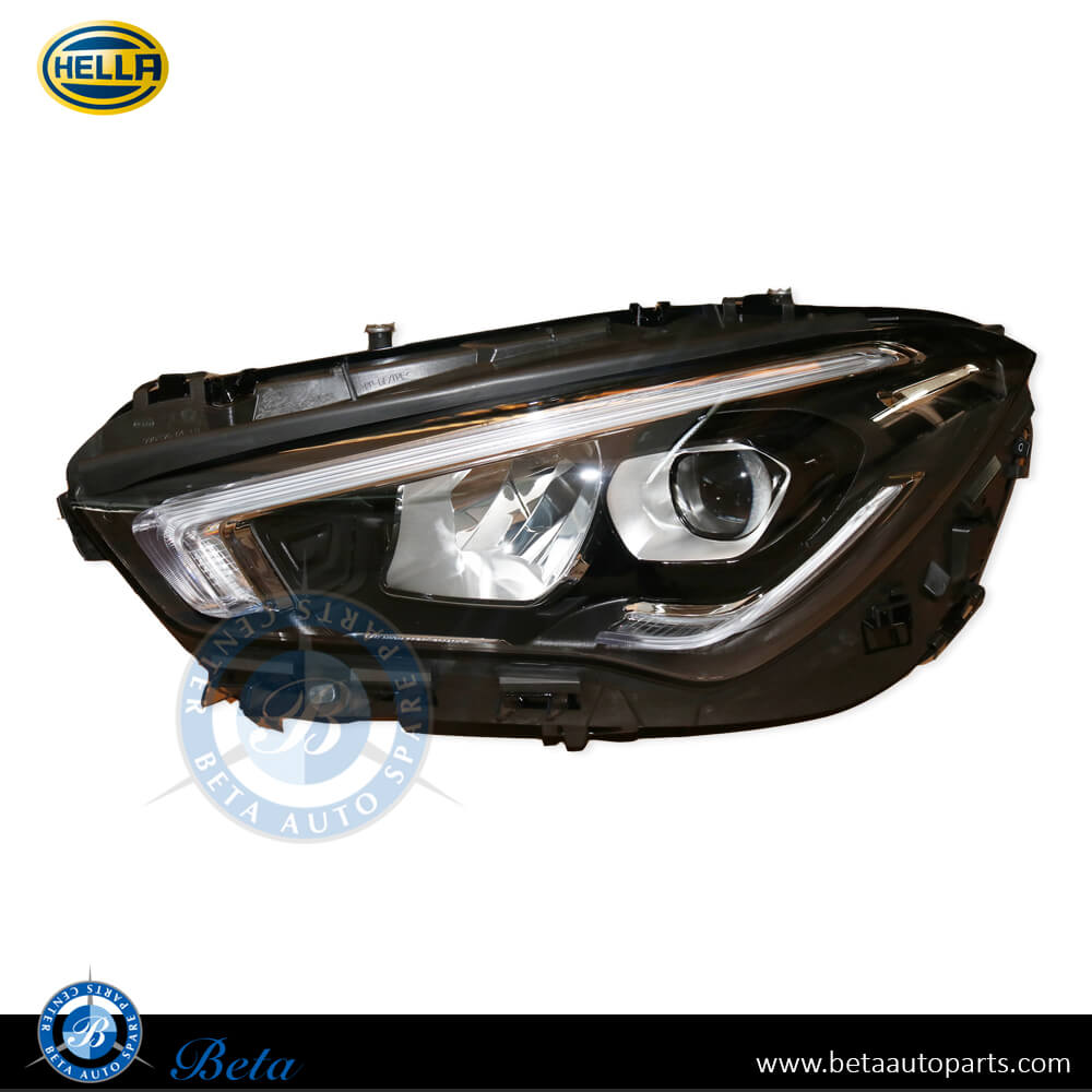 Left Side Headlamp Static LED for RHD for Mercedes CLA-Class C118 2019-Up models, Part Number 1189064100 / 1189062700