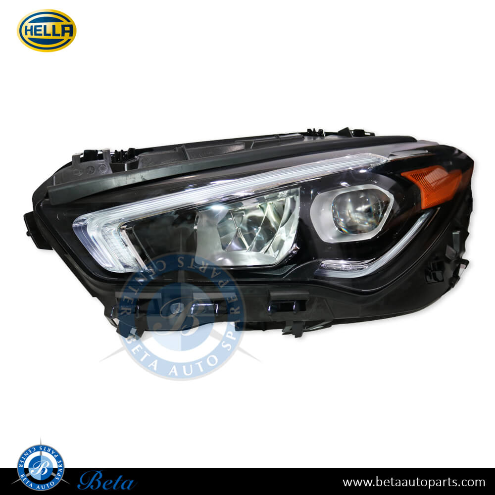 Left Side Headlamp Static LED USA Type for Mercedes CLA-Class C118 2019-up models, Part Number 1189064300 / 1189062900