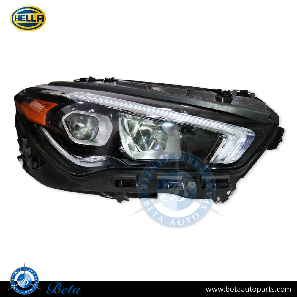 Right Side Headlamp Static LED USA Type for Mercedes CLA-Class C118 2019-up models, Part Number 1189064400 / 1189063000