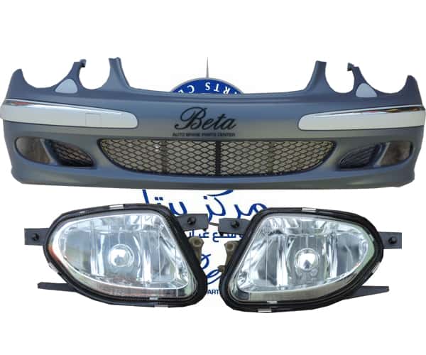 W211 FRONT BUMPER ELEGANCE WITHOUT PDC WITH WASH 2118800040 FROM TAIWAN 2002 TO 2006 MODEL