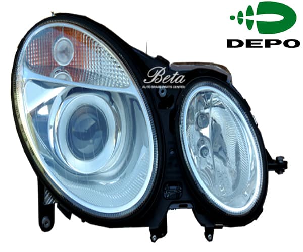 Right Side Headlamp for Mercedes E-Class W211 2003-2005 models, Part Number 2118200261