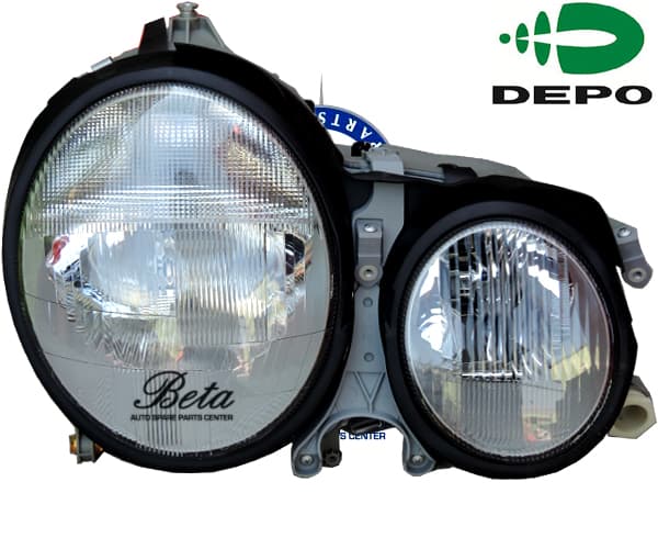 Right Side Headlamp Normal for Mercedes E-Class W210 2000-2002 models, Part Number 2108203061