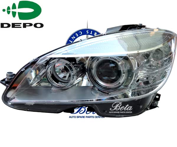 Left Side Headlamp Xenon for Mercedes C-Class W204 2008-2010 models, Part Number 2048200159 / 2048202961