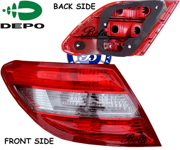 Left Side Tail Lamp for Mercedes C-Class W204 2008-2010 models, Part Number 2048202964