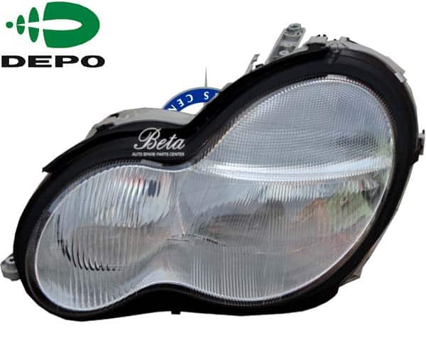 Left Side Headlamp for Mercedes C-Class W203 2001-2004 models, Part Number 2038200161