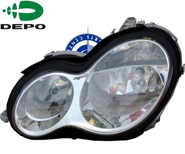 Left Side Headlamp for Mercedes C-Class W203 2005-2007 models, Part Number 2038203361