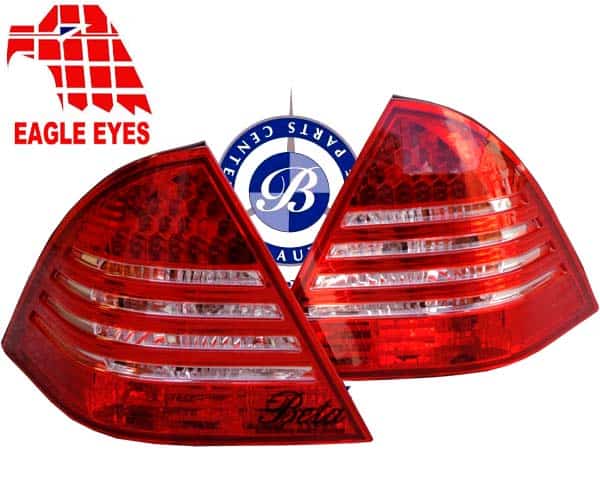 Tail Lamp LED -Red and White Crystal for Mercedes C-Class W203 2001-2004 models