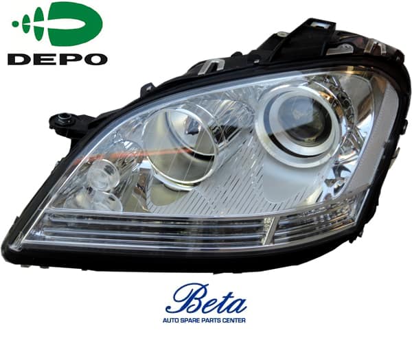 Left Side Headlamp for Mercedes ML-Class W164 2005-2008 models, Part Number 1648204761