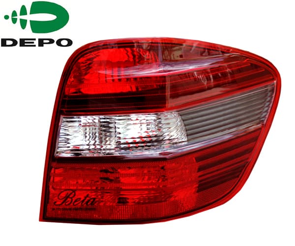 Right Side Tail Lamp -Black for Mercedes ML-Class W164 2005-2008 models, Part Number 1648202264 / 4064 / 1649061200