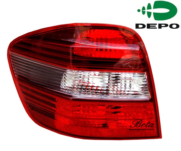 Left Side Tail Lamp -Black for Mercedes ML-Class W164 2005-2008 models, Part Number 1648202164 / 3964 / 1649061100