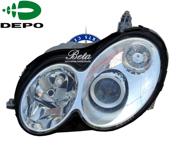 Left Side Headlamp Xenon without Ballast for Mercedes CLK-Class W209 2003-2009 models, Part Number 2098200761