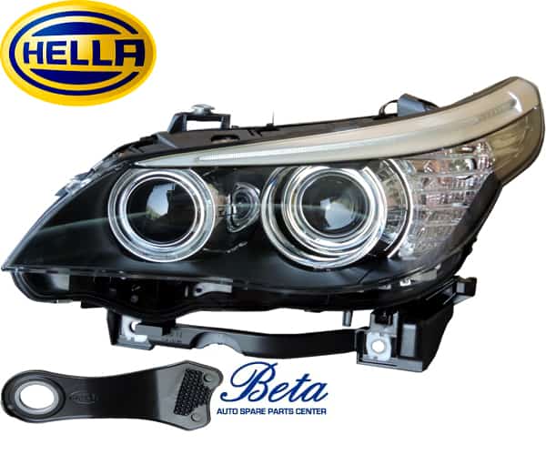 BMW 5 Series E60 LCI (2008-2009), Headlamp Xenon (Left), Hella, 63127177751