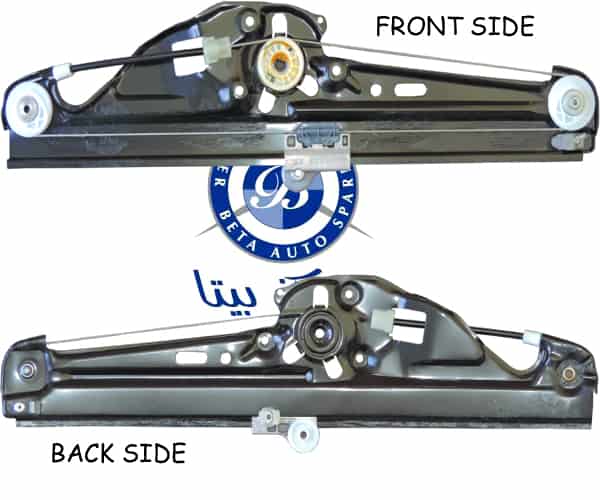 BMW 5 Series E60 (2003-2009), Rear Door Regulator Without Motor (Right), Taiwan, 51357075674