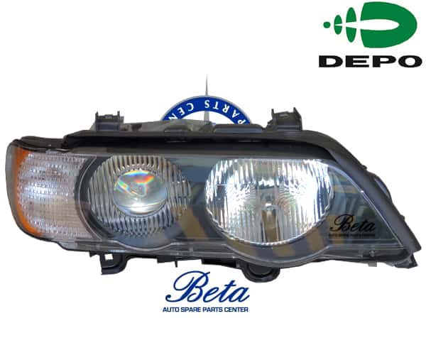 BMW X5 E53 (2000-2003), Headlamp (Right), Taiwan, 63126930236