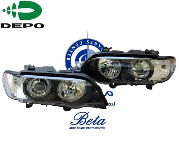 BMW X5 E53 (2000-2003), Headlamp -Crystal, Taiwan, 63126930235 / 63126930236