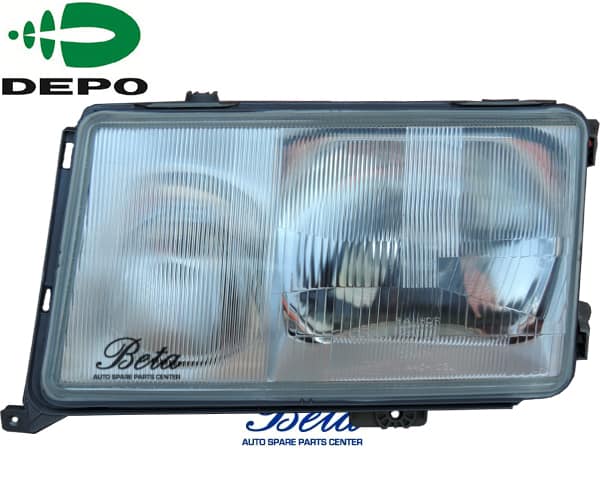 Left Side Headlamp for Mercedes E-Class W124 1986-1989 models, Part Number 1248202761