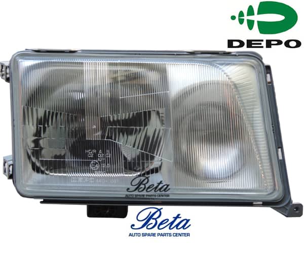 Left Side Headlamp for Mercedes E-Class W124 1990-1995 models, Part Number 1248209359