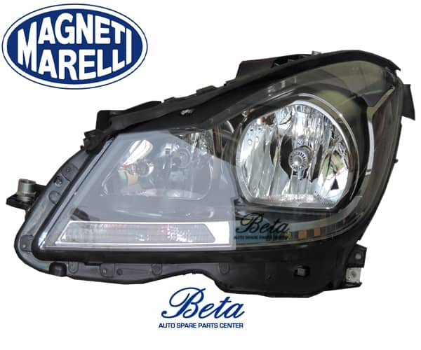 Left Side Headlamp Normal -Black for Mercedes C-Class W204 2011-2014 models, Part Number 2048209559