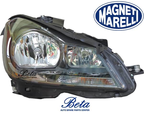 Right Side Headlamp Normal -Black for Mercedes C-Class W204 2011-2014 models, Part Number 2048209659