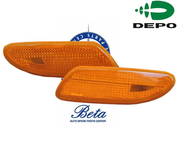 W203 FRONT BUMPER REFLECTOR YELLOW 2038200721 / 2038200821 FROM DEPO TAIWAN