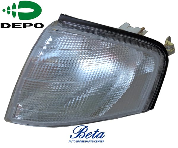 Left Side Corner Lamp -White for Mercedes C-Class W202 1994-2000 models, Part Number 2028260943 / 2028260743