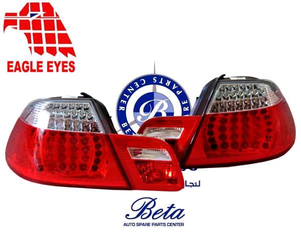 Tail Lamp Cabrio -Red and Clear for BMW 3 Series E46 1998-2004 models