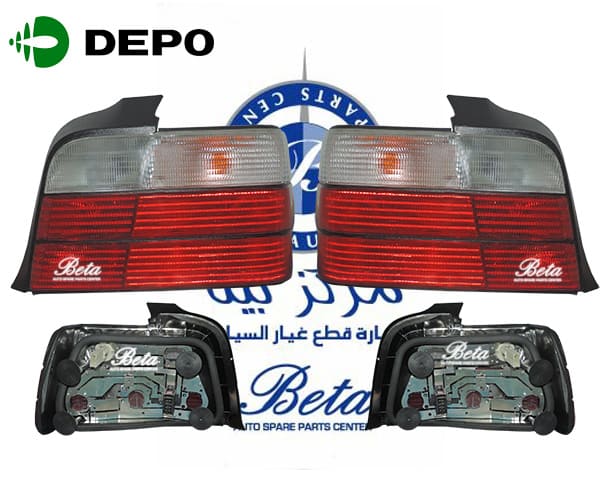 Tail Lamp -Red and Clear for BMW 3 Series E36 1991-1997 models