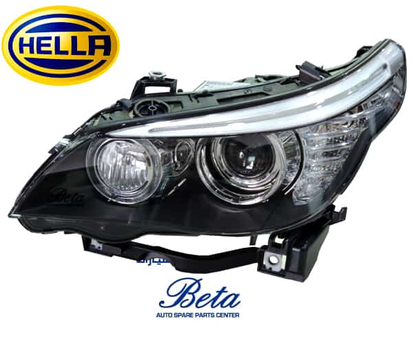 BMW 5 Series E60 LCI (2008-2009), Headlamp Xenon Adaptive (Left), Hella, 63127045691