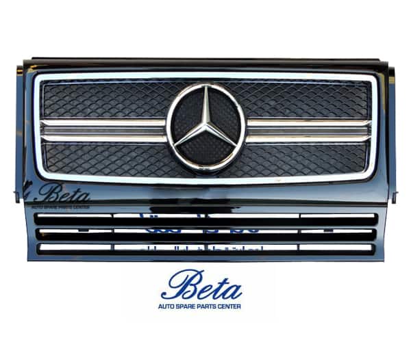 Radiator Grille GT Look -All Black for Mercedes G-Class W463 1992-2017 models, Part Number 4638800523