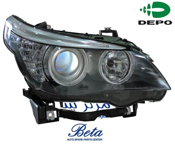 BMW 5 Series E60 LCI (2008-2009), Headlamp Normal (Right), Taiwan, 7177728