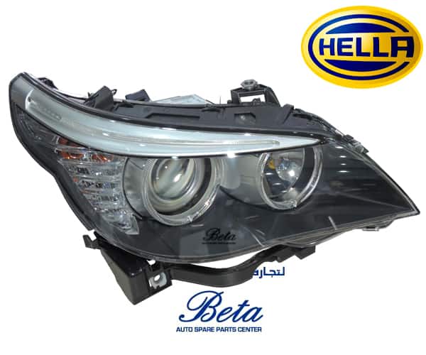 BMW 5 Series E60 LCI (2008-2009), Headlamp Normal (Right), Hella, 63127177728