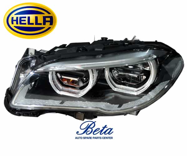 BMW 5 Series F10 LCI (2014-2016), Headlamp Adaptive Xenon LED (Left), Hella, 63117352481