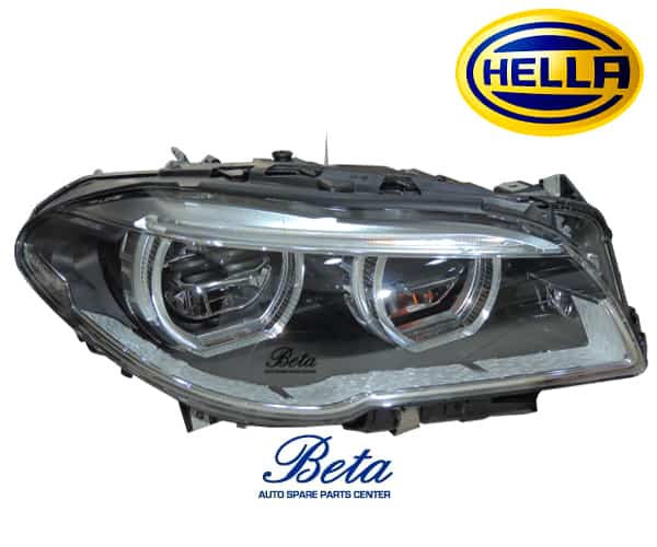 BMW 5 Series F10 LCI (2014-2016), Headlamp Adaptive Xenon LED (Right), Hella, 63117352482