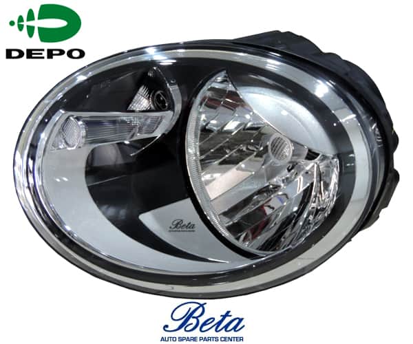 Left Side Headlamp Normal for Volkswagen Beetle 2012-2019 models, Part Number 5C1941005A