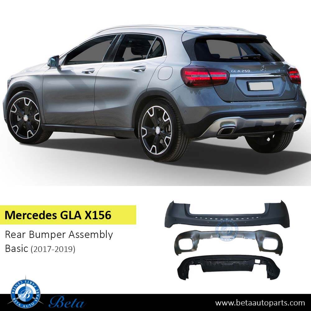 Mercedes GLA-Class X156 (2017-2019), Rear Bumper Assembly Basic, China, 1568802640