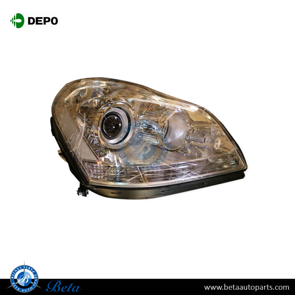 Right Side Headlamp Normal for Mercedes GL-Class X164 2006-2011 models, Part Number 1648200661