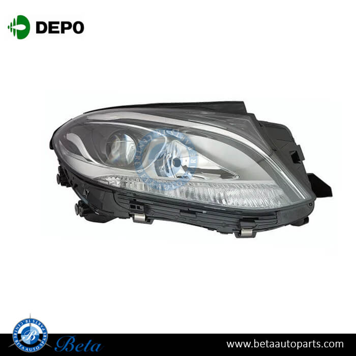 Right Side Headlamp Normal with LED for Mercedes GLE-Class W166 2015-2018 models, Part Number 1668201459