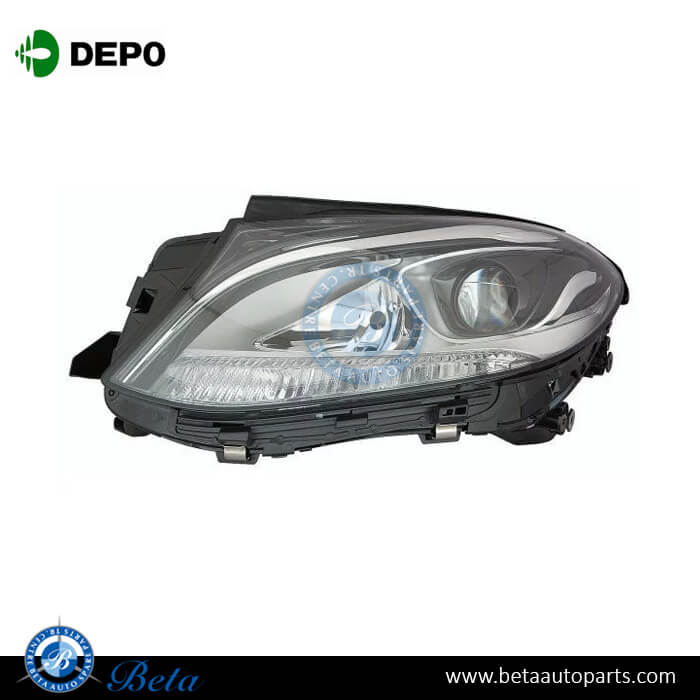 Left Side Headlamp Normal with LED for Mercedes GLE-Class W166 2015-2018 models, Part Number 1668201559