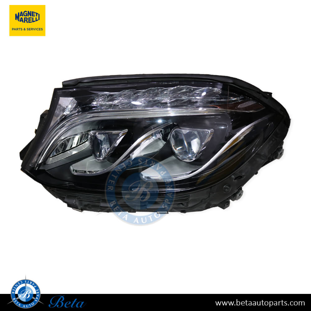 Left Side Headlamp LED for Mercedes GL Class X166 2015-up models, Part Number 1668202300 / 1669062703