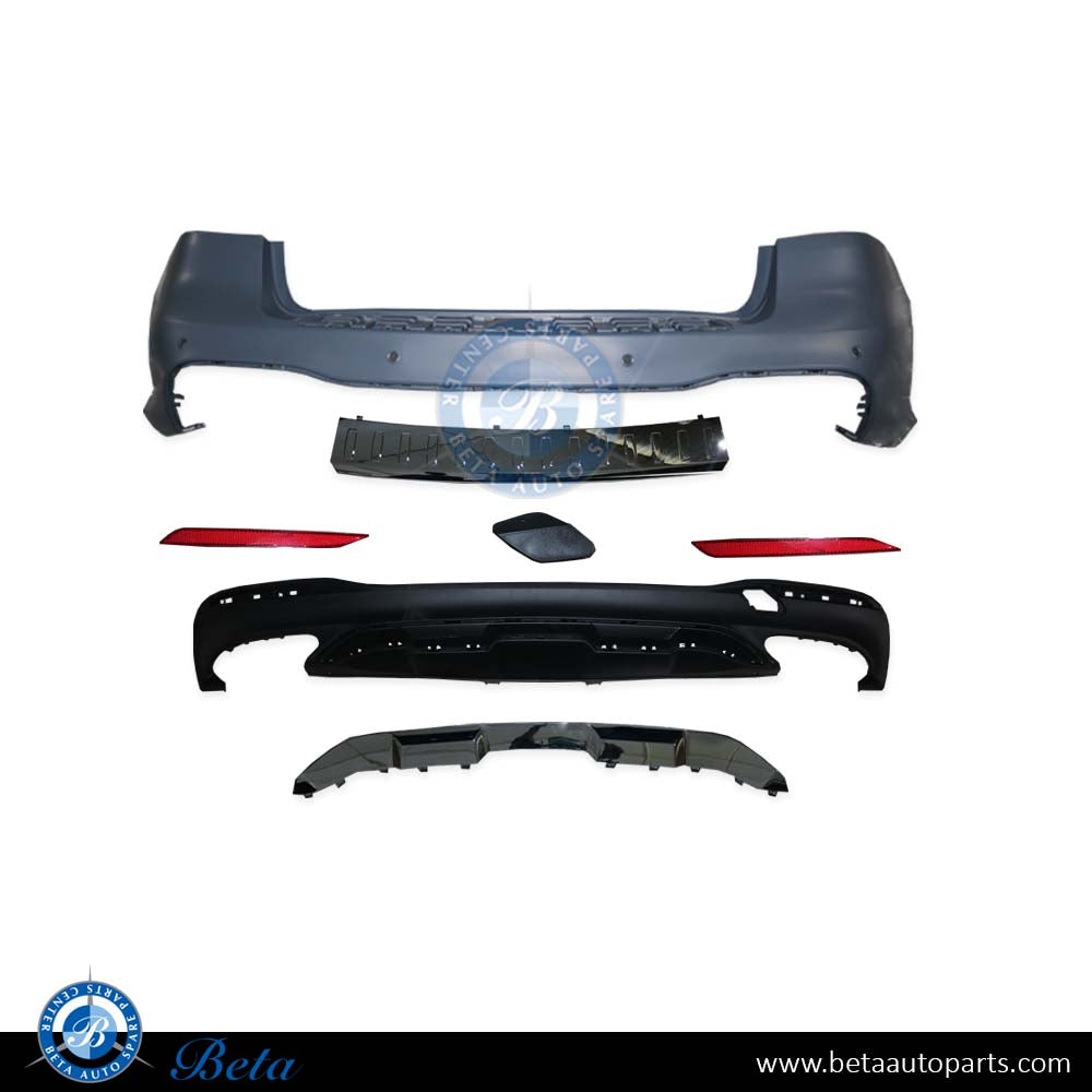 Rear Bumper Assembly Normal AMG for Mercedes GLE-Class W166 2015-2018 models, Part Number 1668851038