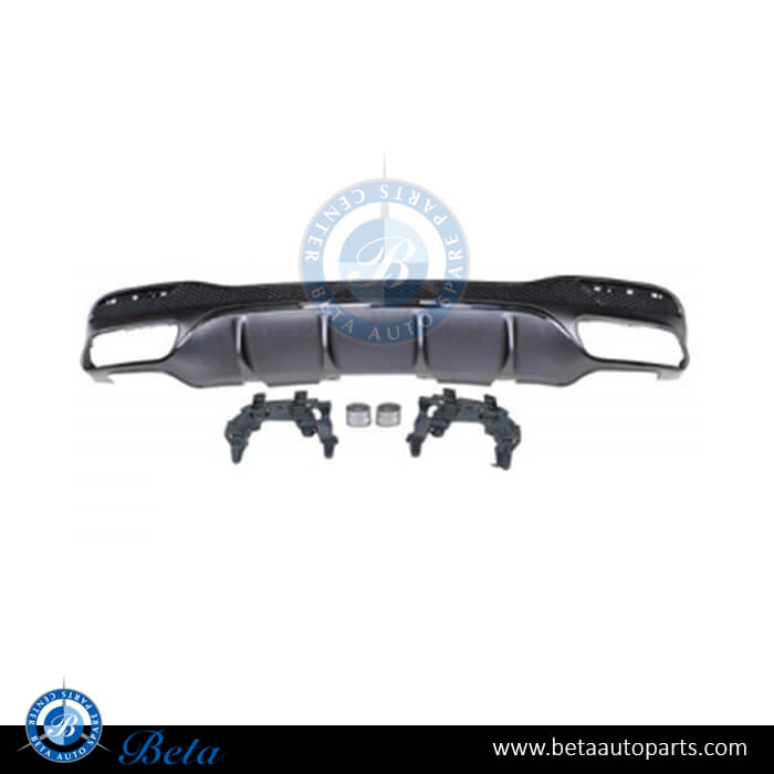 Rear Diffuser assembly AMG GLE63 for Normal AMG Black Color for Mercedes GLE-Class W166 2015-2018 models, Part Number 1668851138