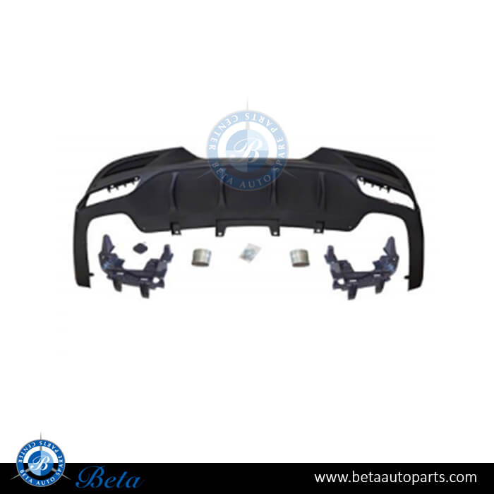 Mercedes GLE-Class Coupe W292 (2015-2018), Rear Diffuser assembly AMG GLE63 for Normal AMG (Black), China, 1668851625