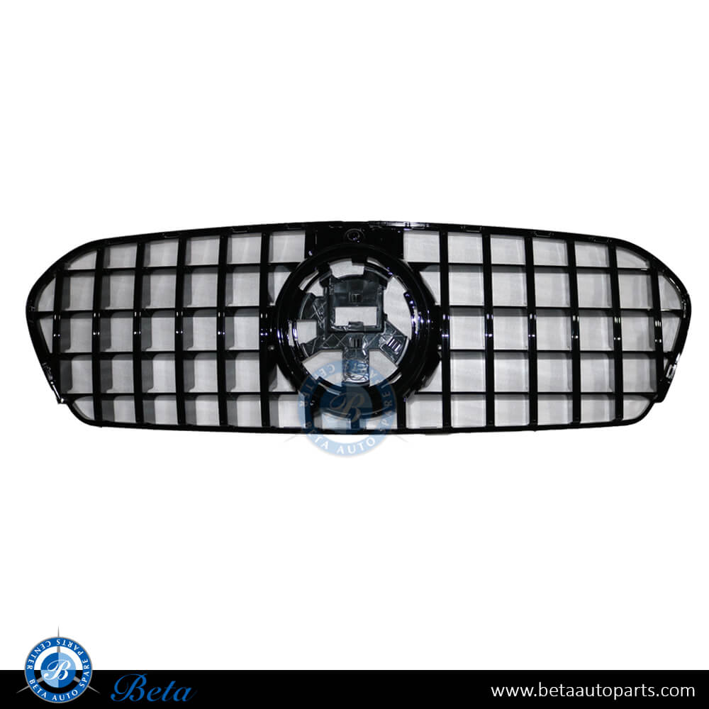 Radiator Grille Gt Look For AMG Bumper All Black for Mercedes GLE-Class W167 2019 -Up models, Part Number 1678881A00