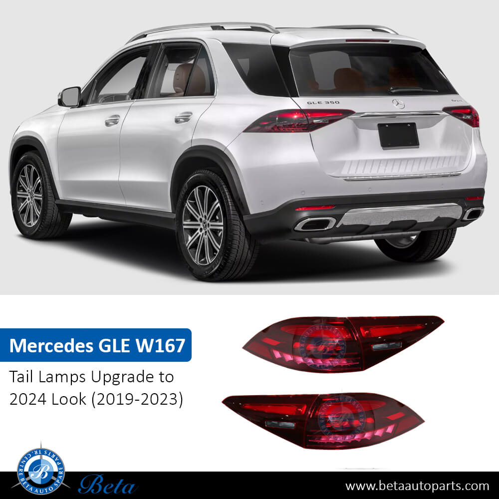 Mercedes GLE-Class W167 (2019-2023), Tail Lamps Upgrade To 2024 Look, China, 1679061007 / 1679060707 / 1679060107 / 1679060407