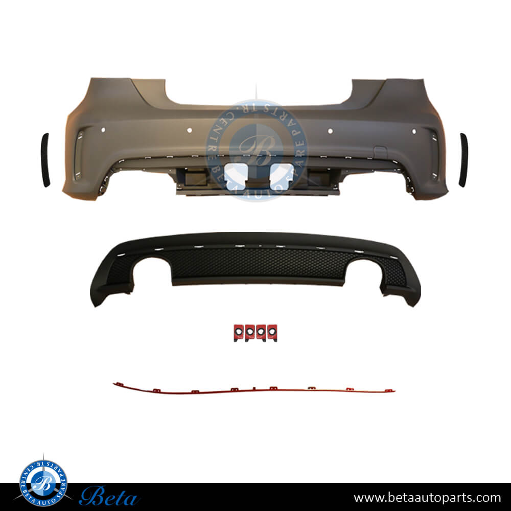 Rear Bumper with PDC AMG for Mercedes A-Class W176 2013-2018 models, Part Number 1768805840