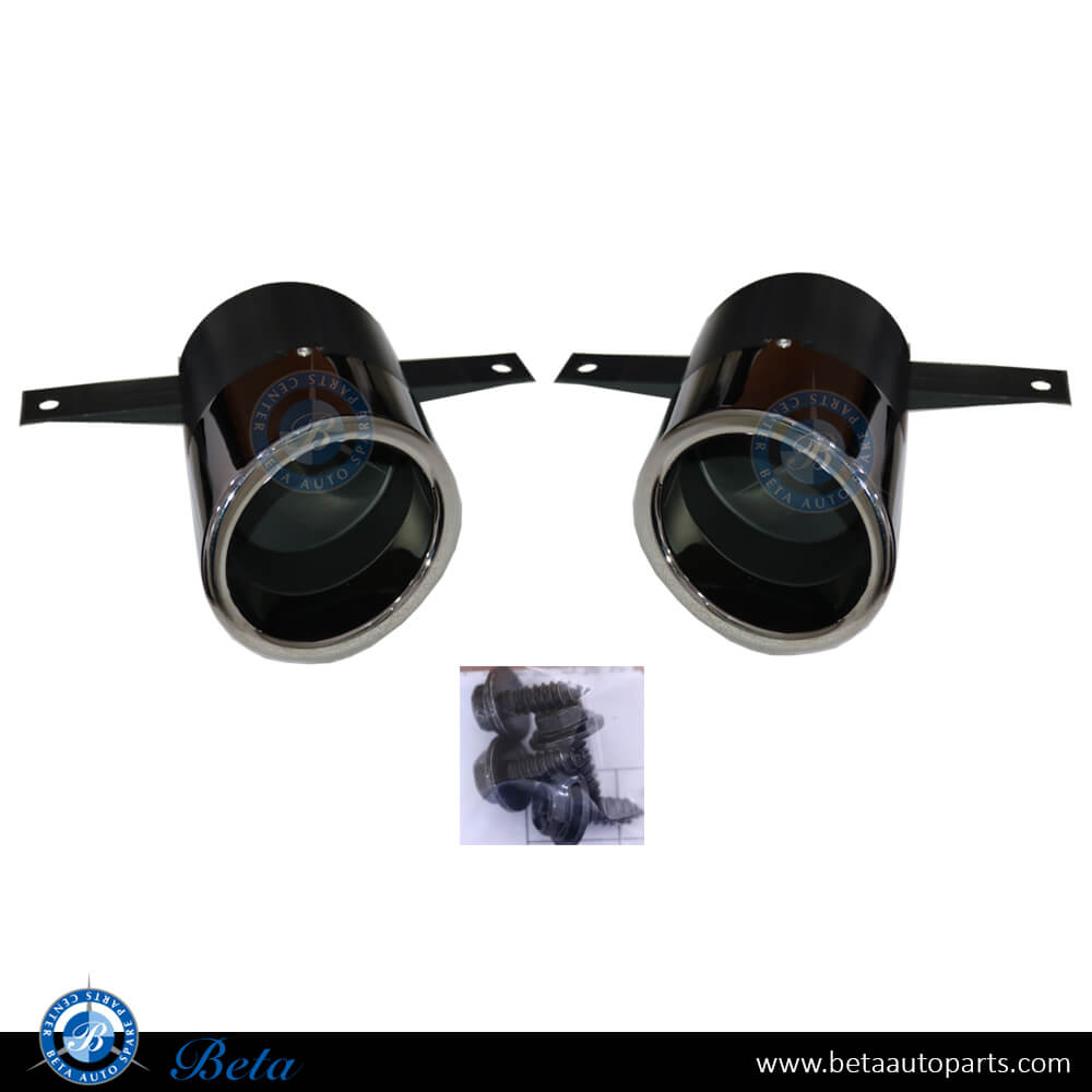 Exhaust Tips AMG A35 Black Color for Mercedes A-Class W177 2019-Up models, Part Number 1774907700 / 1774907800