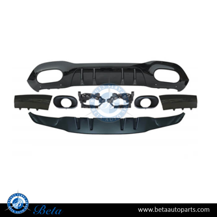 Rear Diffuser assembly AMG A35 for Normal AMG Sedan for Mercedes A-Class W177 2019-up models, Part Number 1778853801