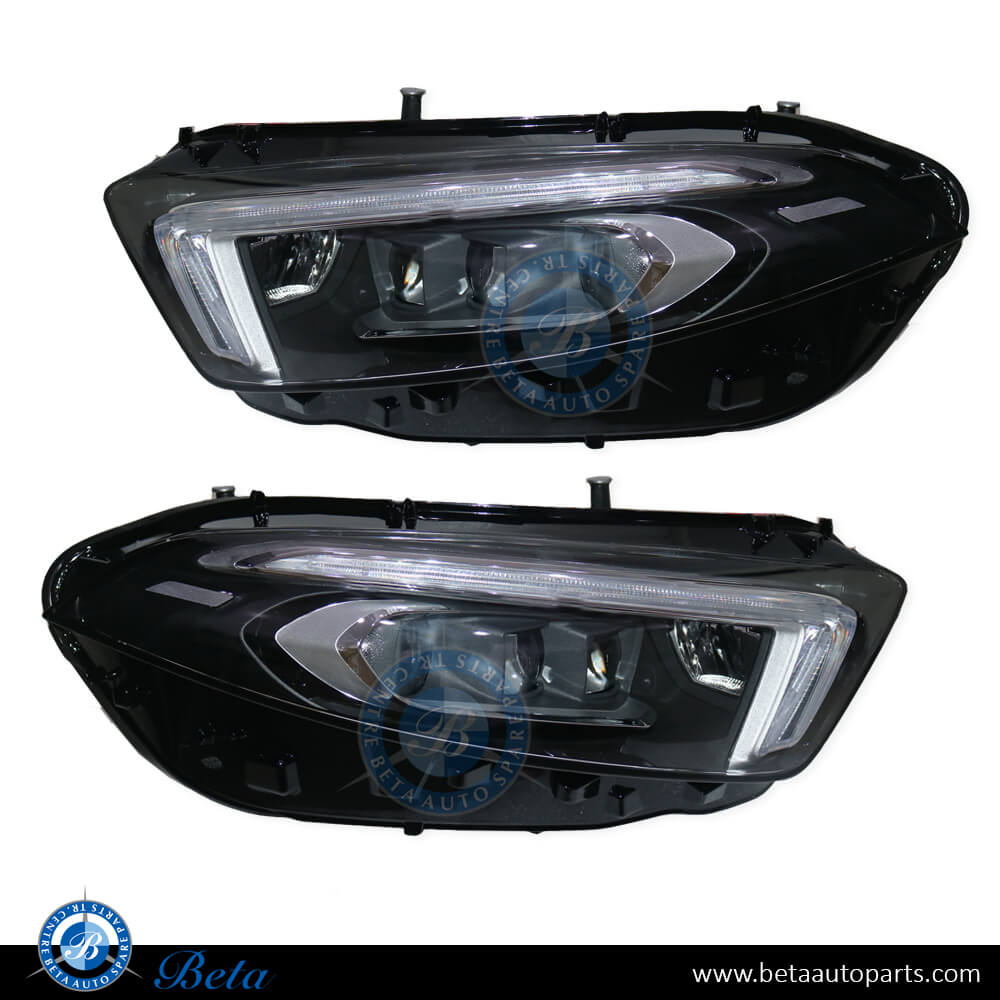 Headlamp Upgrade From Halogen To Adaptive LED Look for Mercedes A-Class W177 2019-Up models, Part Number 1779062100/1779062200