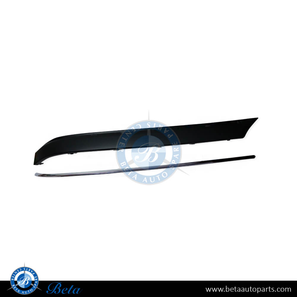 Right Side Rear bumper strip Elegance with moulding for Mercedes C-Class W203 2001-2007 models, Part Number 2038852821